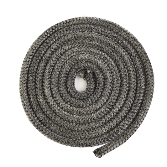 Stove Fire Rope Black Wood Burning Stove 6mm 8mmm 2m Length Log Burner Door Seal High Temperature Stove Heating Fireplaces Part - ALPENZO