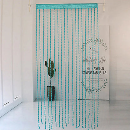 1*2M Beaded String Curtain Door Curtain Bead Thread Tassel Curtain Window Wall Panel Room Divider Doorway Home Wedding Acces - ALPENZO