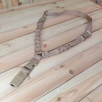 Tactical Gun Single Point Sling Adjustable Bungee Rifle Shoulder strap length for Airsoft Hunting Accessories Strap M4 with pad