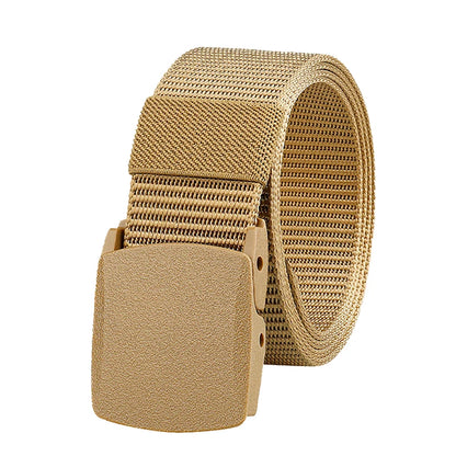 Automatic Buckle Nylon Belt Outdoor Hunting Multifunctional Tactical Canvas Belt High Quality Men Belt