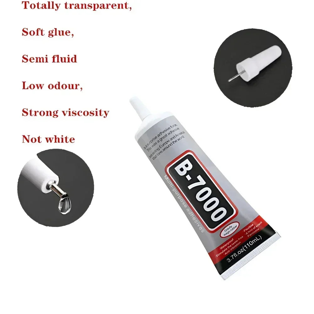 1 pc 15/50/110ml B-7000 Glue T-8000 Adhesive Epoxy Resin Repair Cell Phone Touch Screen Liquid Glue Jewelry Craft Adhesive Glue ALPENZO