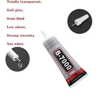 1 pc 15/50/110ml B-7000 Glue T-8000 Adhesive Epoxy Resin Repair Cell Phone Touch Screen Liquid Glue Jewelry Craft Adhesive Glue ALPENZO