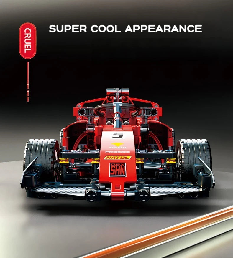 ToylinX F1 RC Race Cars Building Sets MOC Remote Control Car Building Blocks Cool Collectible Model Car Kits Building Toys ALPENZO