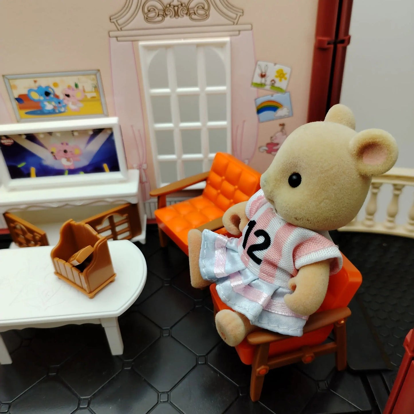 miniature items dollhouse furniture accessories living room bedroom supermarket shopping games family interaction doll kids toys ALPENZO