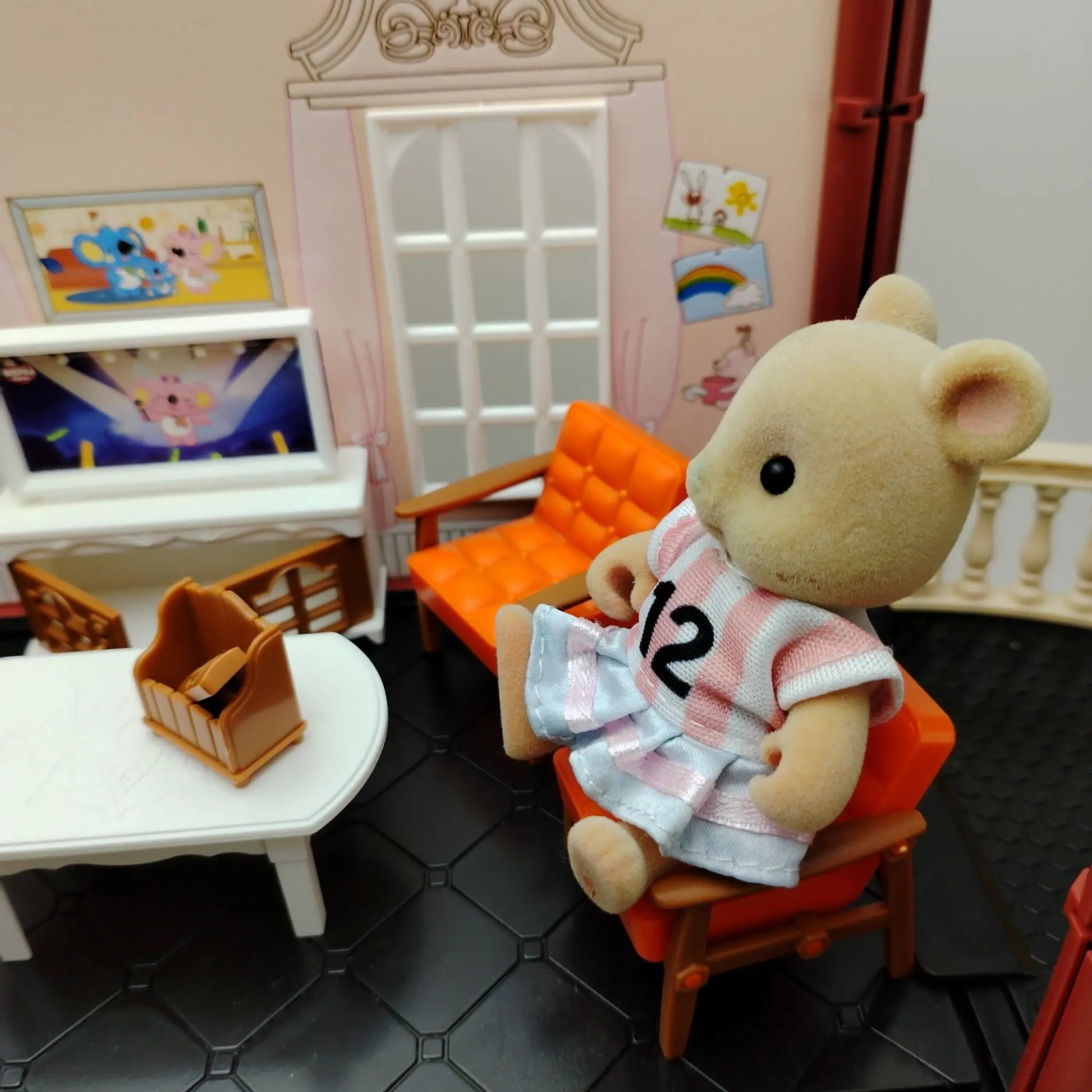 miniature items dollhouse furniture accessories living room bedroom supermarket shopping games family interaction doll kids toys ALPENZO