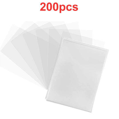 100 Pcs Transparent Playing Card Cover Clear Protector Sleeve Holder For Pokemon Board Game ID Trading Folder Photo Pouch Kit ALPENZO