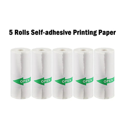 Thermal Paper MINI Printing Self-adhesive Label Sticker For Mini Printers Pose Machine Kid Camera Stickers 57mm Width Rolls ALPENZO