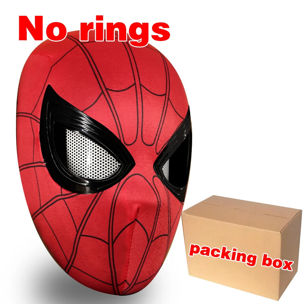 Spiderman Mask Eyes Movable Remote Control Peter Parker Spiderman toys children  Halloween Cosplay Costume Mask Christmas Gifts ALPENZO
