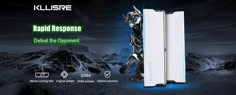 Kllisre Memória DDR3 DDR4 8GB 16GB Ram 1600 1866 2666 3200 MHz Desktop Memory DIMM Non-ECC - ALPENZO