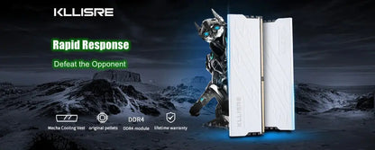 Kllisre Memória DDR3 DDR4 8GB 16GB Ram 1600 1866 2666 3200 MHz Desktop Memory DIMM Non-ECC - ALPENZO