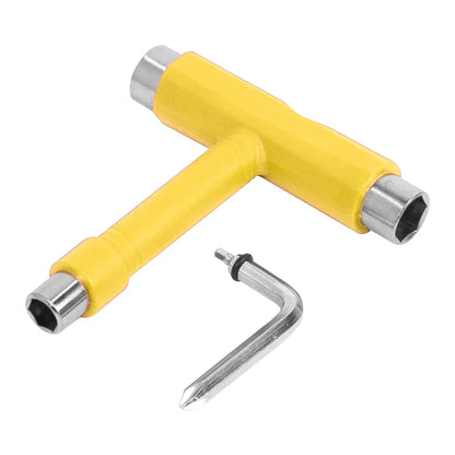 T Shape Wrench Skateboard Professional T Type Allen Key Black Longboard Skateboard Tools Board Roller Skate Wrench Tools Parts