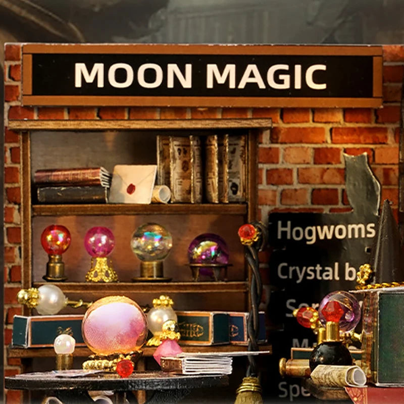Magic Wooden Doll House Mini Kit DIY Handmade Assembly Model Building Room Bedroom Decoration 3D Puzzle Girl Toy Birthday Gifts ALPENZO