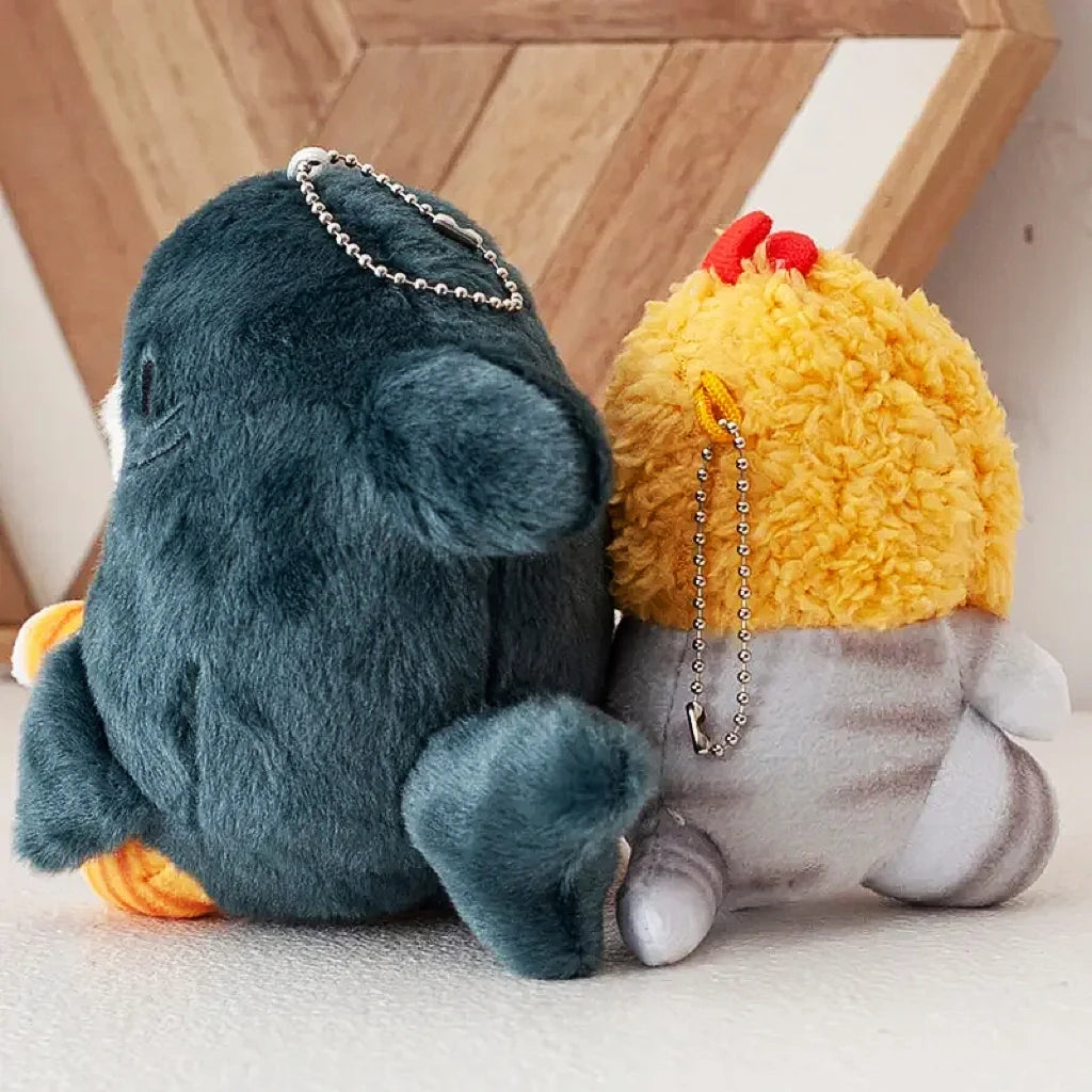 Hot Cute Shark Cat Fried Shrimp Cat Plush Doll Pendant Doll Beautiful Room Car Bag Decoration Pendant Opening Holiday Gift 12cm ALPENZO