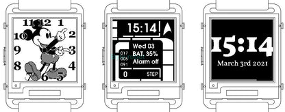 ESP32 Open Source Watchy V2.0 Gift E-ink Display Smart Watch For Arduino Robot DIY Kit Connect With Bluetooth And Wifi Robot Kit ALPENZO