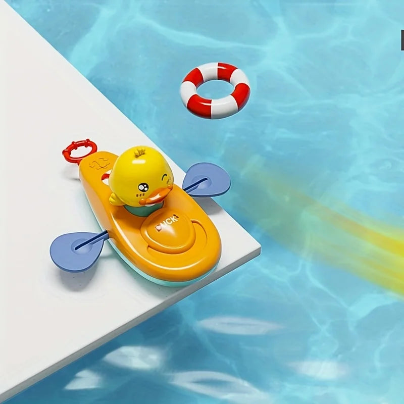 1 Pc Little Yellow Duck Kayak Toy Swimming Pool Bathroom Toy 1 Pc Little Yellow Duck Kayak Toy Swimming Pool Bathroom Toy ALPENZO