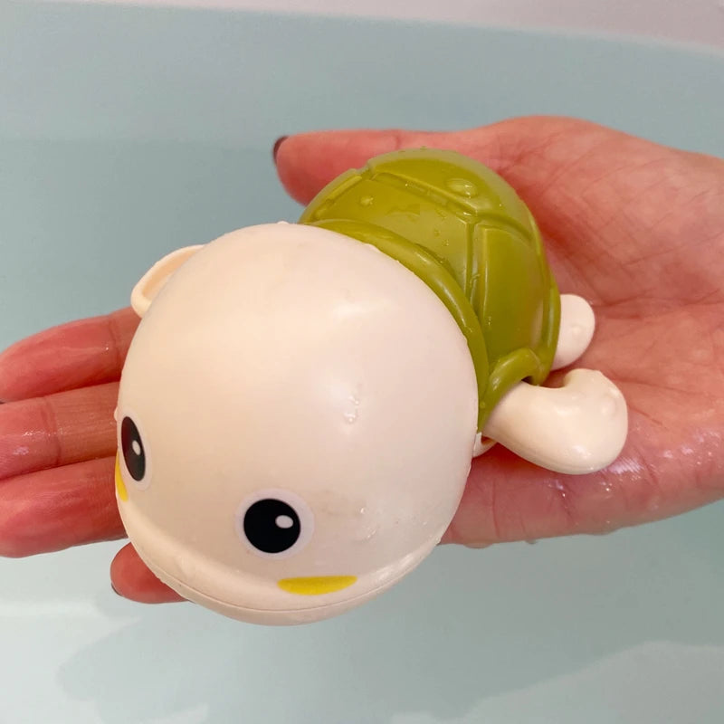 Baby Bath Toys Bathing Cute Swimming Turtle Whale Pool Beach Classic Chain Clockwork Water Toy For Kids Water Playing Toys ALPENZO