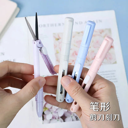 Mini Colorful Folding Scissors , Hand Tent Cutting, Mini Engraving Knife, Scissors, Paper Trimming Utility Knife ALPENZO