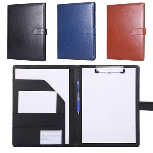 Multifunctional A4 Conference Folder Business Stationery Folder Leather Contract File Folders ALPENZO