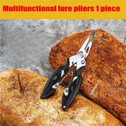 Multifunctional Curved Mouth Road Sub Pliers Cutting Lines Uncoupling Fish Hooks Opening Coils Outdoor Fishing Tools Plier