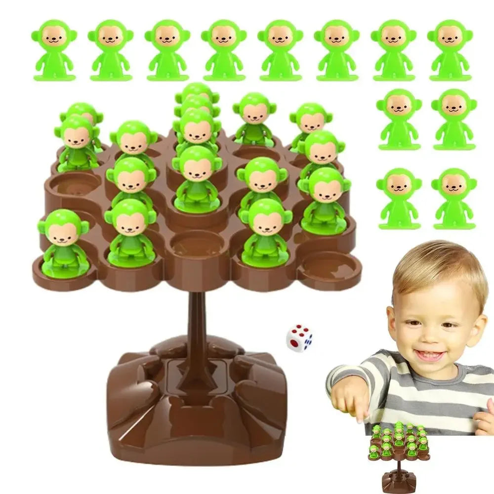 Creative Balancing Tree Toy Digital Monkey Balance Scale Educational Number Board Game Kids Learning Toys Montessori Math Toy ALPENZO