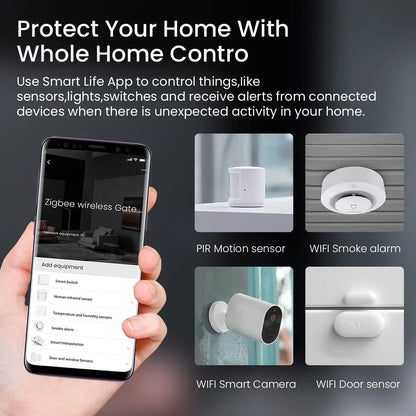 Tuya Zigbee 3.0 Gateway Hub Smart Home Wireless Bridge Smart Life APP Remote Control Automation Device Works with Alexa Google - ALPENZO