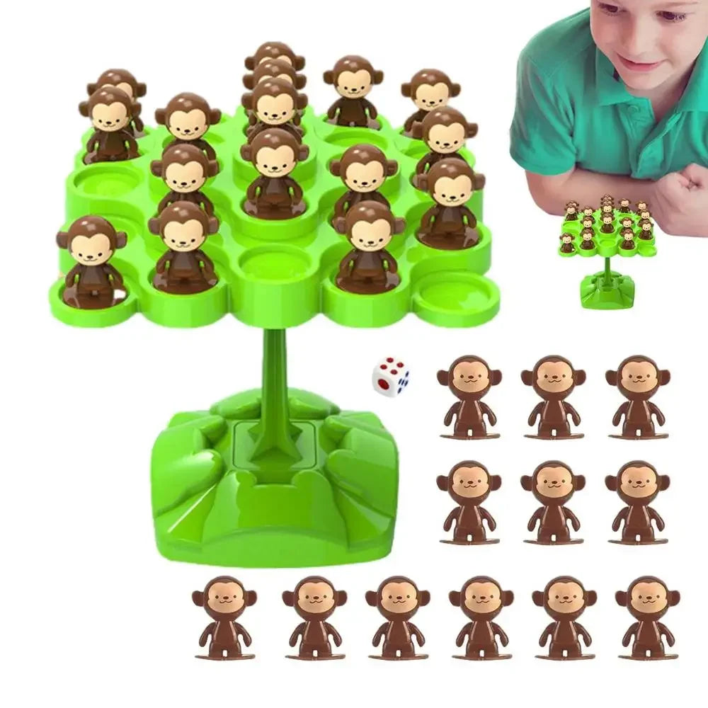 Creative Balancing Tree Toy Digital Monkey Balance Scale Educational Number Board Game Kids Learning Toys Montessori Math Toy ALPENZO