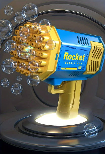 40 Hole Bubble Machine Fully Automatic Bubble Blowing Light Outdoor Bubble Machine without Battery without Bubble Water ALPENZO