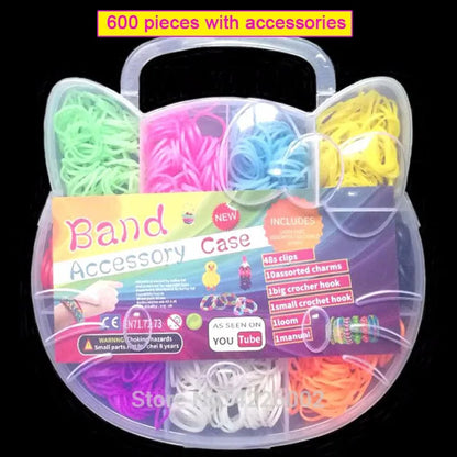 Pantone Color Western European Style Rubber Band Rainbow Knitting Machine Bracelets Loom Bands Arts & Crafts, DIY Toys ALPENZO