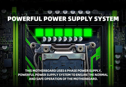 ZSUS X99-8D4 Motherboard Set Kit With LGA2011-3 Xeon E5 2650 V4 CPU DDR4 16GB (1*16GB) 2133MHZ RAM Memory NVME M.2 SATA - ALPENZO