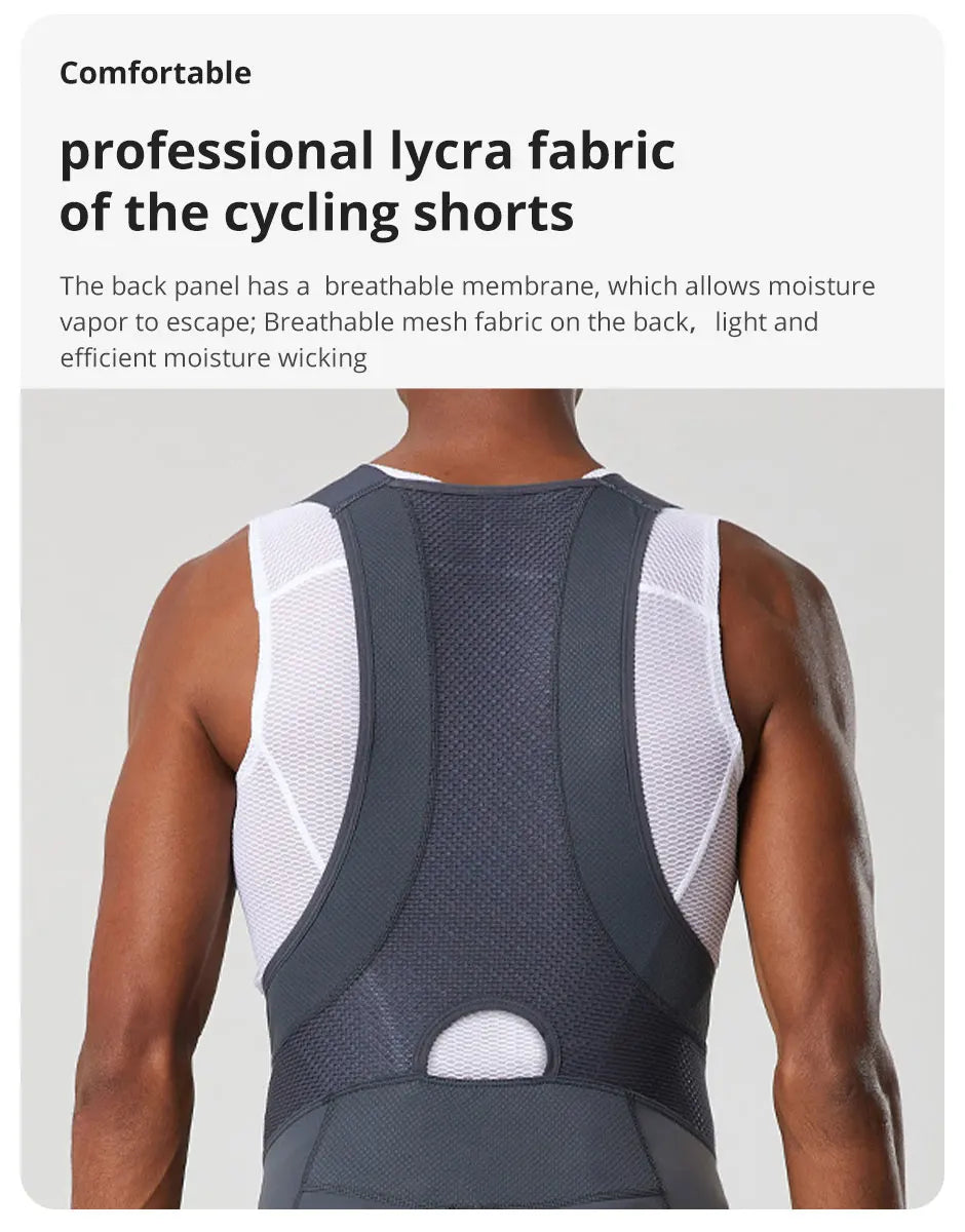 Cycling Bib Shorts Men Outdoor Wear Bike Cycling 6 Hours Padded Riding Bib Tights Bicycle Clothing