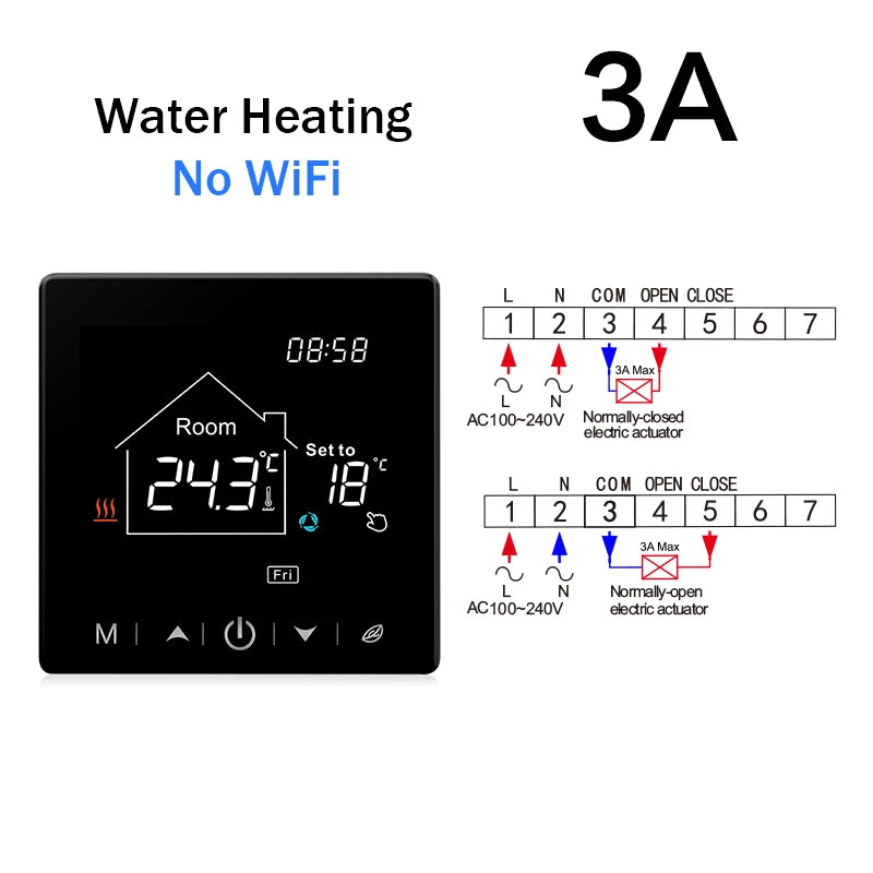 Tuya Smart Home Wifi Room Thermostat For Underfloor Heating Smart Thermostat for Gas Boiler 220V Temperature Controller Alexa - ALPENZO