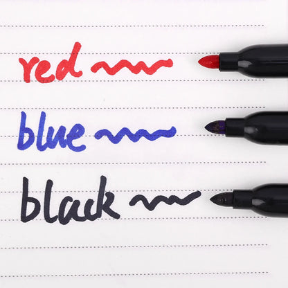 Permanent Marker Pen Drawing Markers Black Blue Red Waterproof Ink Sketch Pens Stationery Art School Supplies For Glass Metal ALPENZO