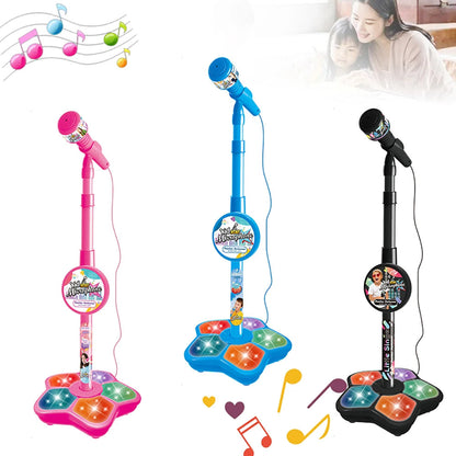 Kids Microphone with Stand Karaoke Song Music Instrument Toys Brain-Training Educational Toy Birthday Gift for Girl Boy ALPENZO