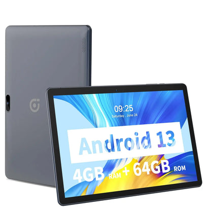 PRITOM 10 Inch Tablet PC with SIM Slot Android 13 64 GB Quad Core Touch Screen WiFi GPS Support 3G Phone Call - ALPENZO