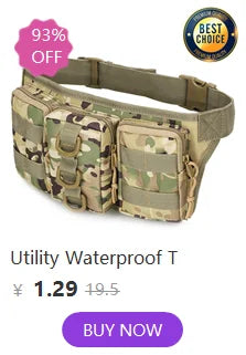 Tactical Pouch MOLLE Pouch EDC Bag Accessory Utility Pouch Multi-function Tool Bags Vest Accessory Bag Multi-function Sundry Bag