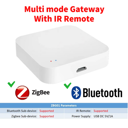Tuya Zigbee Hub  Wireless Multi Mode Gateway For Smart Home Automation for ZigBee Devices Via Smart Life - ALPENZO
