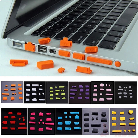 16Pcs/set Universal Anti Dustproof Notebook Port Plug Silicone Protector USB Elastic Laptop Computer Cover Stopper - ALPENZO
