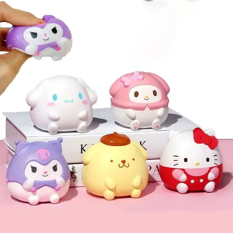 Kawaii Melody Decompression Kuromi Cinnamoroll Stress Relief Squishy Anime Cartoon Children's Hand Pinch Toy Healing Gift ALPENZO