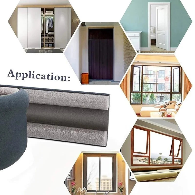 Door Bottoom Seal Strip Flexible Wind Reduction Stopper Under Door Sealing Blocker Door Weatherstrip Sound Proof Wall Panels - ALPENZO