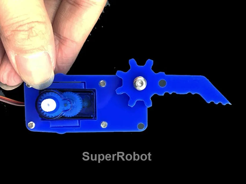 SG90 MG90S 4 Dof Unassembly Acrylic Mechanical Robot Manipulator Claw Kit For Arduino Robot Arm STEAM Kit Programming Robot Arm ALPENZO