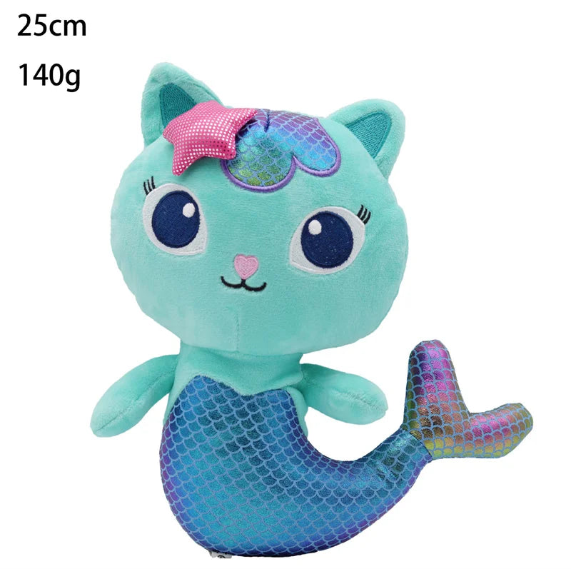 Newest 8 Stlyes Gabby Dollhouse Plush Toy Mercat Cartoon Stuffed Animals Mermaid Cat Plushie Doll Kids Birthday Christams Gifts ALPENZO