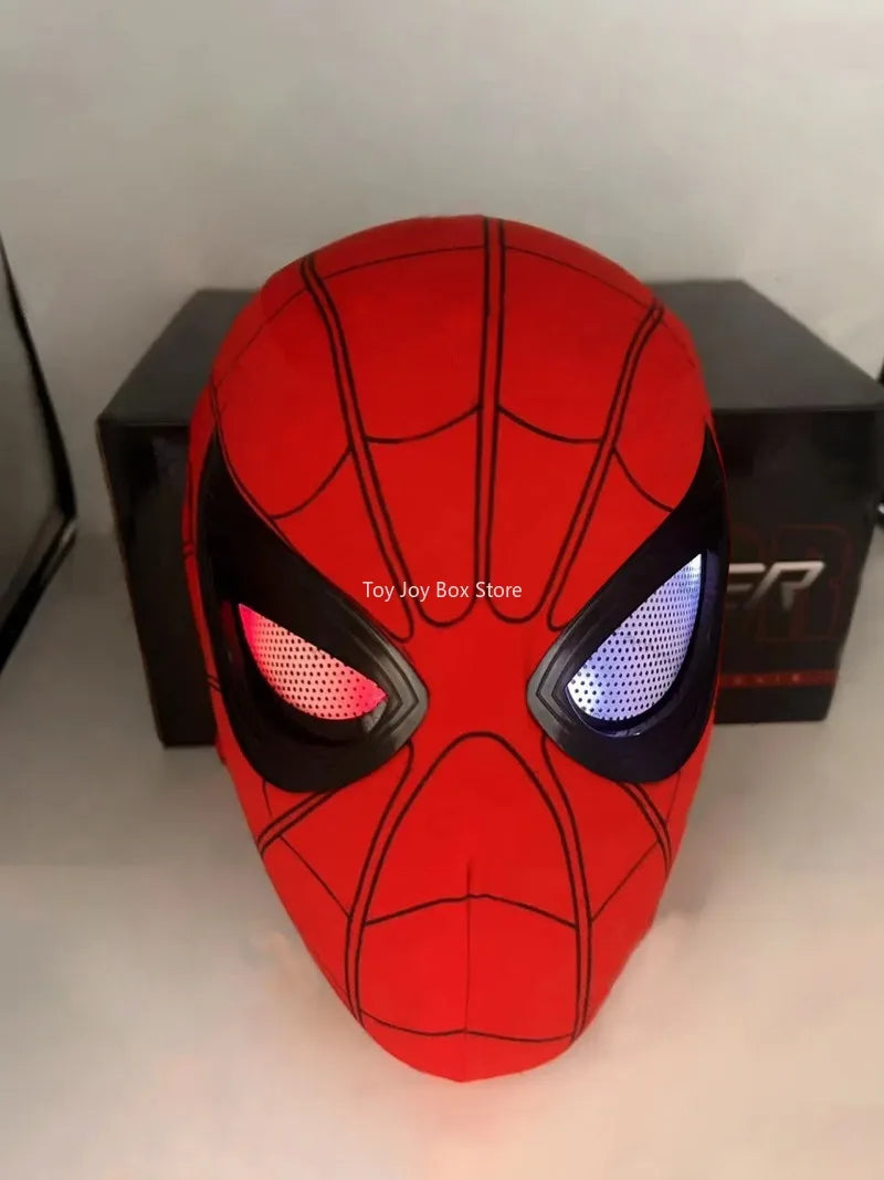 New Spider-man:no Way Home Spider Man Mask Luxury Helmet Rechargeable Remote Eyes Movable Mask Cosplay Decoration Gift Toys ALPENZO