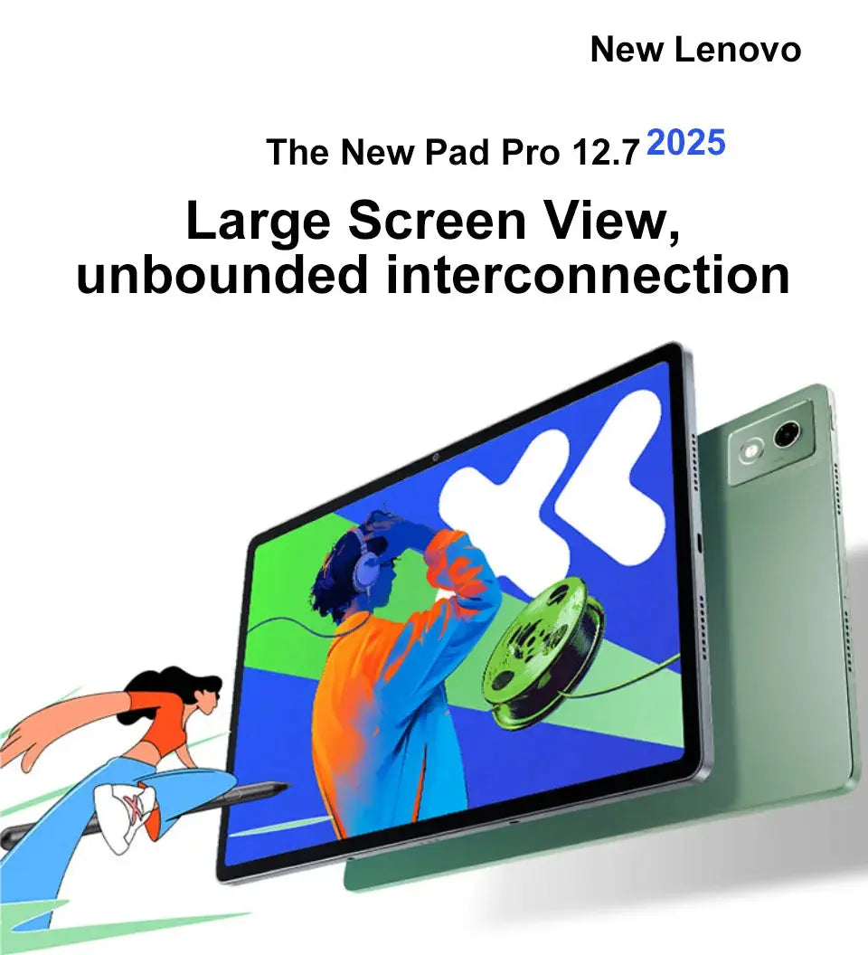 Lenovo XIAOXIN Pad Pro12.7 2025 Entertainment Office Learning Game Tablet Super Interconnection Tianji 8300 2.9k 144Hz Gray - ALPENZO