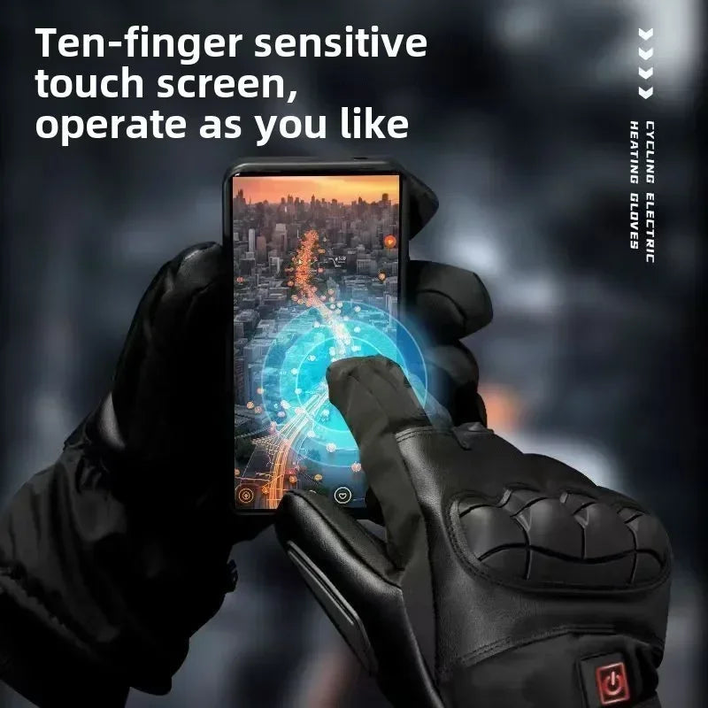 heated Tatical Glove Motorcycle Gloves Man Bicycle Supplies for You Automobiles and Motorcycles Bike Accessories Men's Cycling ALPENZO