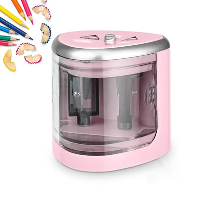 Tenwin New Two-hole Electric Automatic Pencil Sharpener Switch Pencil Sharpener Home Office School Supplies Stationery Art ALPENZO