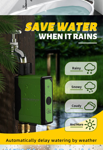 ZIGBEE WIFI Garden Watering Timer Smart Sprinkler Drip Irrigation System Built-in Water Flow Recorder Controller TUYA - ALPENZO
