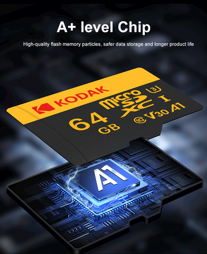 KODAK Micro SD 512GB 256GB Memory Card UP TO 100MB/s C10 U3 32GB 64GB 128GB TF Card 4K HD For USB Card Reader Adapter Microsd - ALPENZO
