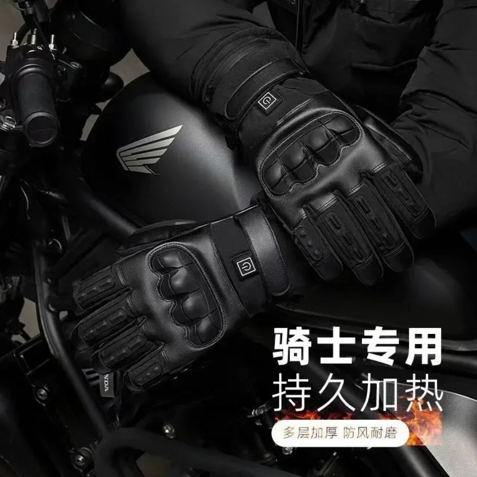 heated Tatical Glove Motorcycle Gloves Man Bicycle Supplies for You Automobiles and Motorcycles Bike Accessories Men's Cycling ALPENZO