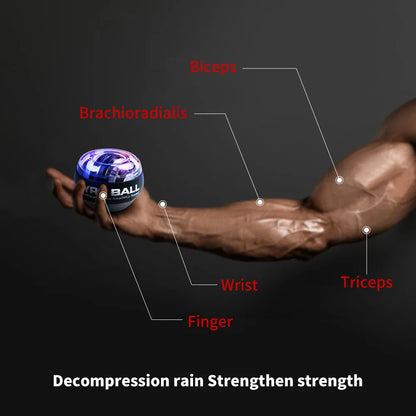 Powerball Wrist Trainer Ball Wrist Strengthener Gyro Self-Starting Forearm Trainer Gyro Ball for Strengthening Muscles