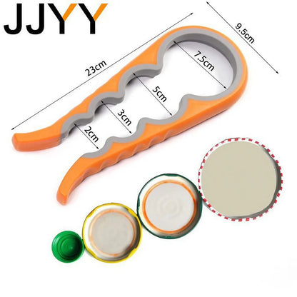JJYY Multi-functional Home Kitchen Can Opener Non-slip Twist Bottle Opener Lid Opening Tool Kitchen Supplies - ALPENZO